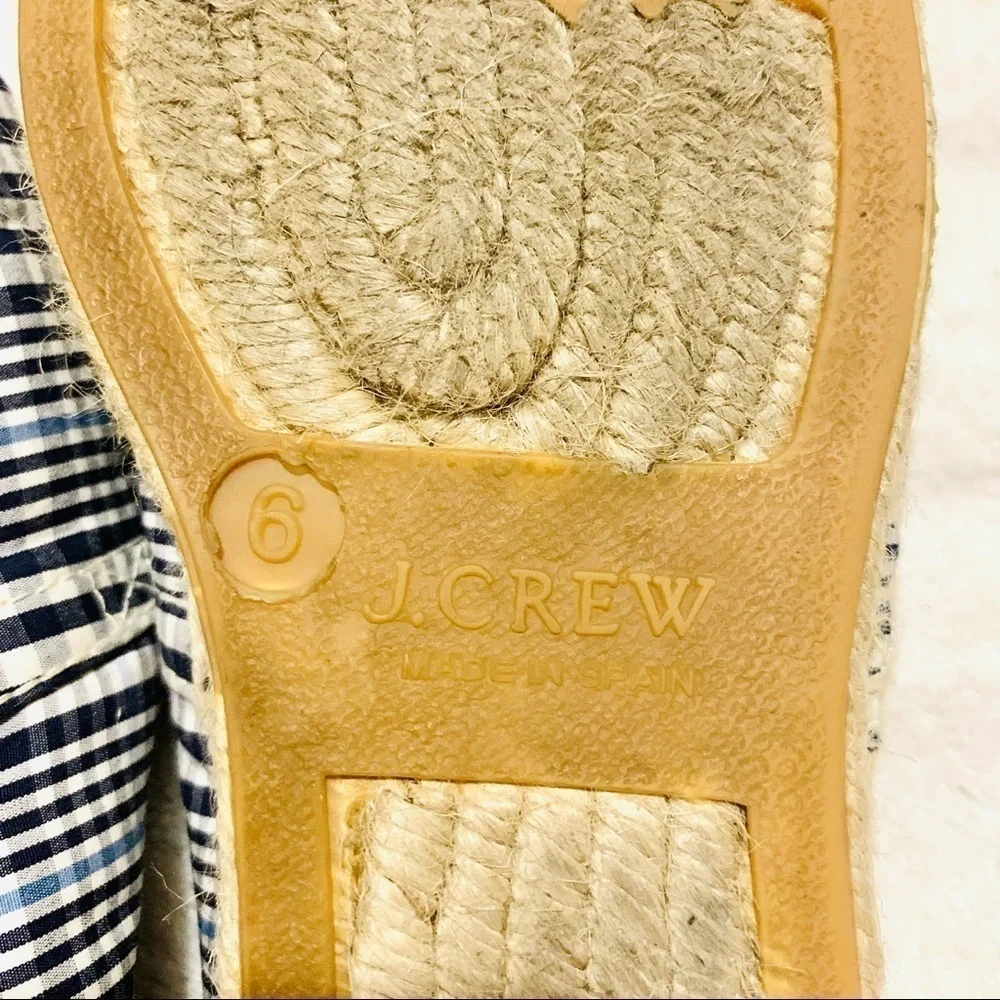 J CREW CUSHIONED FOOTBED ESPADRILLES women’s sz 6